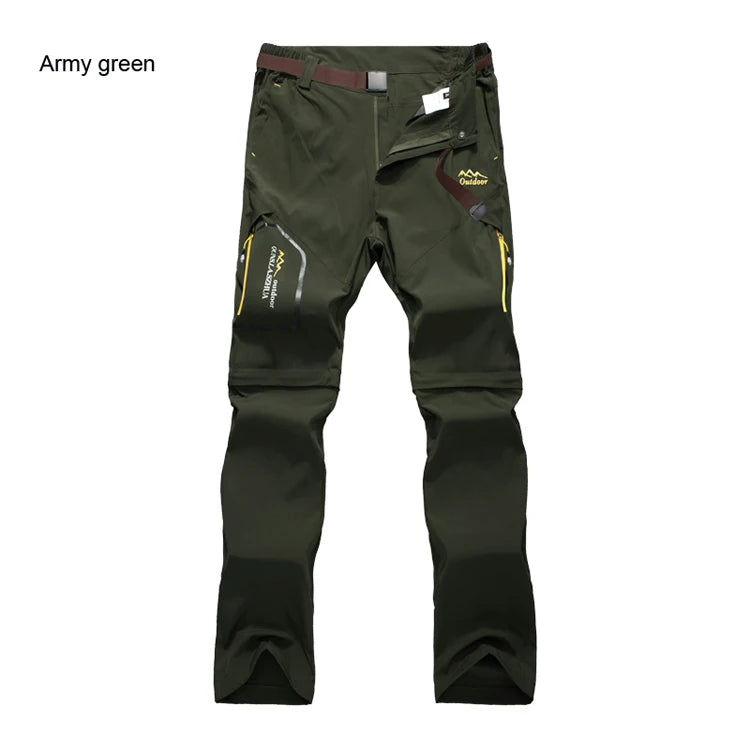 TRVLWEGO Pantaloni da trekking da campeggio da uomo Trekking Pantaloni da viaggio da esterno ad alta elasticità estivi sottili impermeabili ad asciugatura rapida