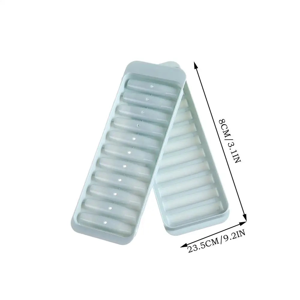 Piccoli barrette di ghiaccio con coperchio Vassoio di ghiaccio Strumenti per la produzione di bevande ghiacciate estive per succhi di vino Famiglia di frutta Accessori per bevande fredde