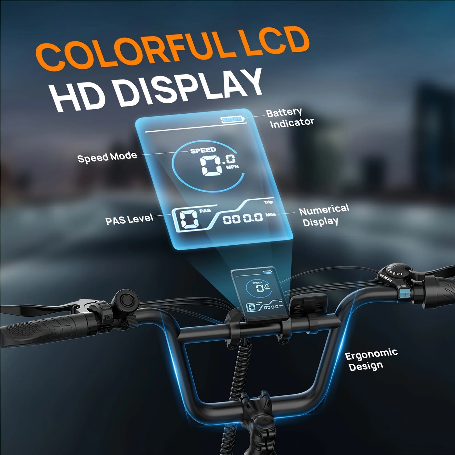 Urlife E-Bike Fat Tire 1000W 48V