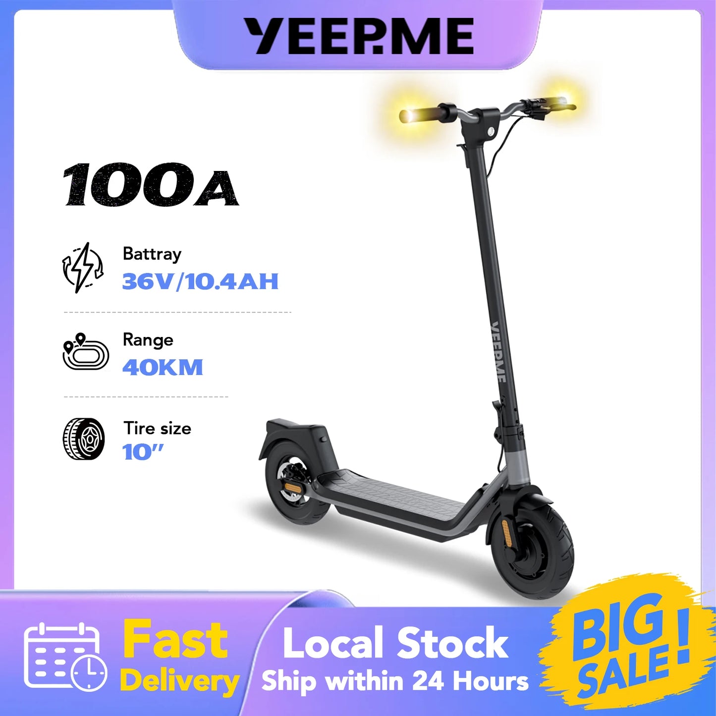 YEEPME Monopattino Elettrico Pieghevole 500W