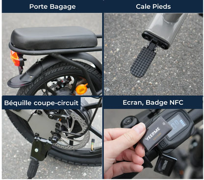 YEEPME E-Bike Pieghevole 160D 500W