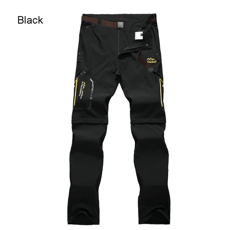 TRVLWEGO Pantaloni da trekking da campeggio da uomo Trekking Pantaloni da viaggio da esterno ad alta elasticità estivi sottili impermeabili ad asciugatura rapida