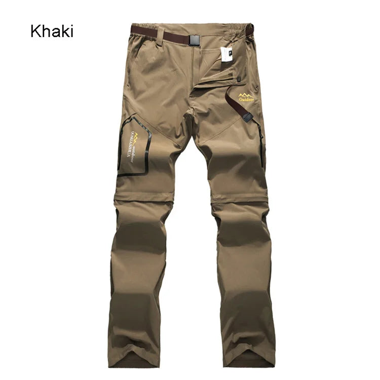 TRVLWEGO Pantaloni da trekking da campeggio da uomo Trekking Pantaloni da viaggio da esterno ad alta elasticità estivi sottili impermeabili ad asciugatura rapida