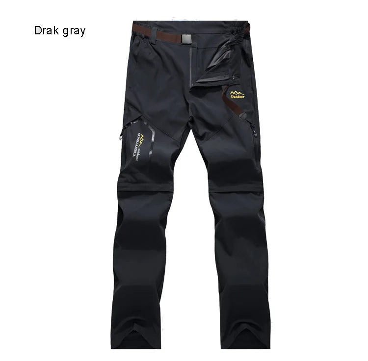 TRVLWEGO Pantaloni da trekking da campeggio da uomo Trekking Pantaloni da viaggio da esterno ad alta elasticità estivi sottili impermeabili ad asciugatura rapida