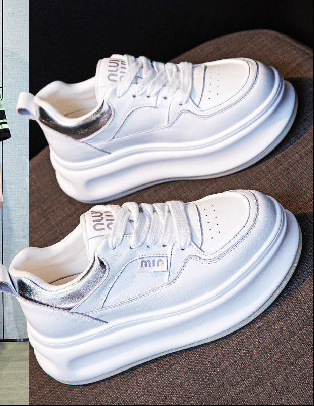 Scarpe Bianche Rialzate