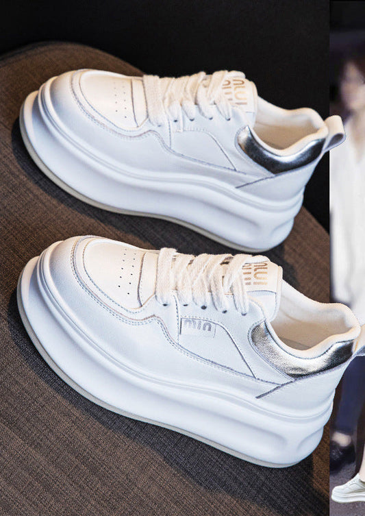 Scarpe Bianche Rialzate