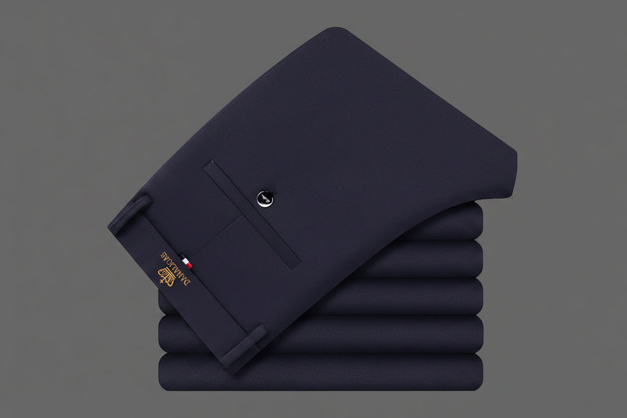 Pantaloni Uomo Elasticizzati Antipiega