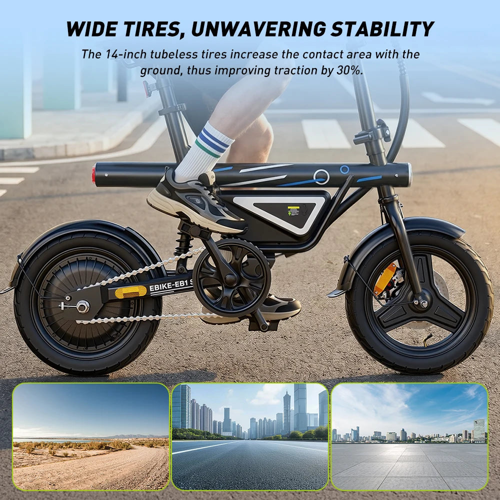 E-Bike Pieghevole 14" 250W