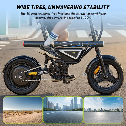 E-Bike Pieghevole 14" 250W