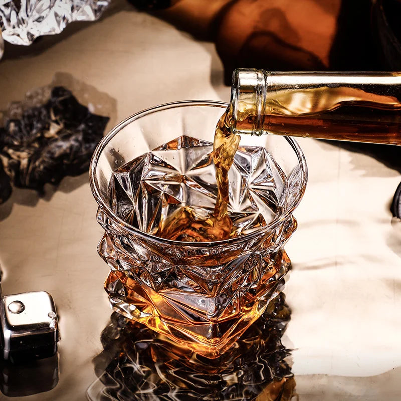 Bicchieri da whisky, Bicchieri da whisky incisi, Bicchieri da whisky vecchio stile, Bicchieri scotch classici, Regalo perfetto per gli amanti dello scotch