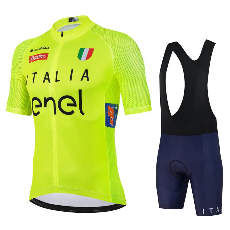 Maglia da ciclismo estiva Italia Team Set abbigliamento da bici MTB abbigliamento da bicicletta da corsa outdoor ad asciugatura rapida Hombre Ropa Maillot Ciclismo