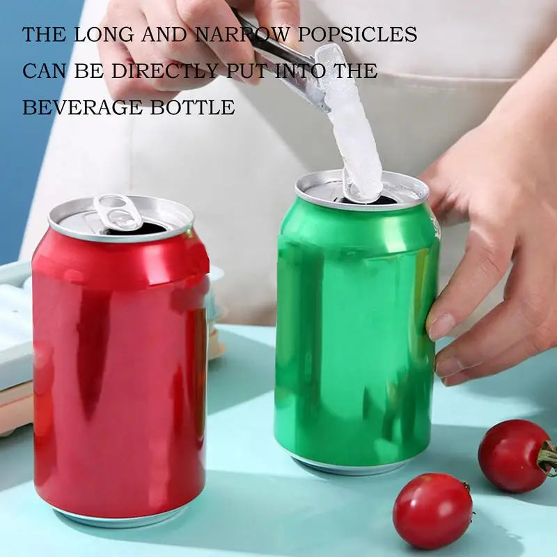 Piccoli barrette di ghiaccio con coperchio Vassoio di ghiaccio Strumenti per la produzione di bevande ghiacciate estive per succhi di vino Famiglia di frutta Accessori per bevande fredde