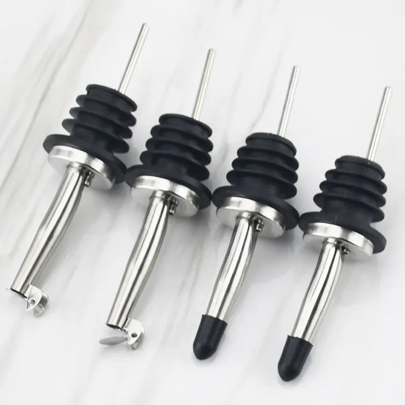 Acciaio inossidabile Vino Olio d'oliva Versatore Dispenser Beccuccio Bottiglia di vetro Versatore Tappo Beccuccio Tappo Bocca Dispenser Barista