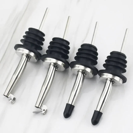 Acciaio inossidabile Vino Olio d'oliva Versatore Dispenser Beccuccio Bottiglia di vetro Versatore Tappo Beccuccio Tappo Bocca Dispenser Barista