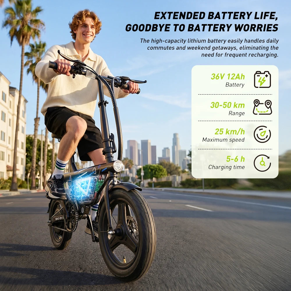 E-Bike Pieghevole 14" 250W