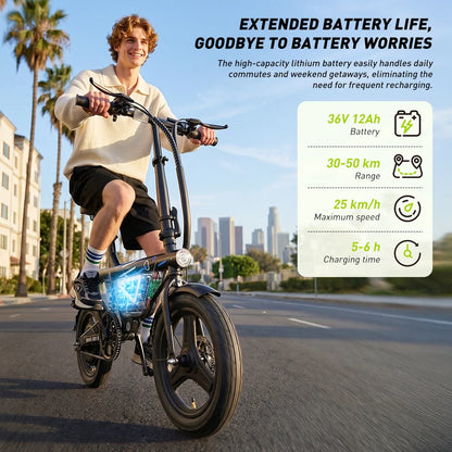 E-Bike Pieghevole 14" 250W