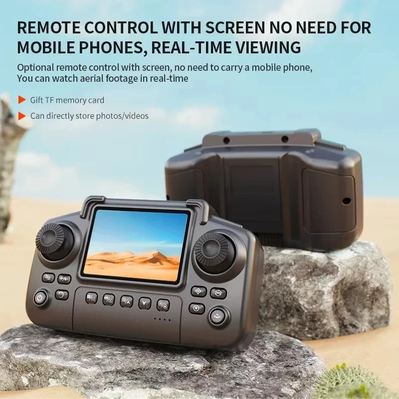 Drone 8K 5G HD Doppia fotocamera Fotografia aerea Schermo di visualizzazione telecomando Aereo di controllo Quadcopter