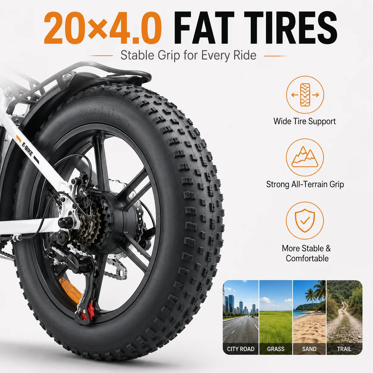 Bicicletta Elettrica Pieghevole PULUMA FM2.0, Batteria Rimovibile 48V15AH, Pneumatici All-Terrain 20*4 Pollici, E-Bike da Montagna per Adulti, Velocità 25km/h, 7 Velocità, Freni a Disco Idraulici, Autonomia 100km