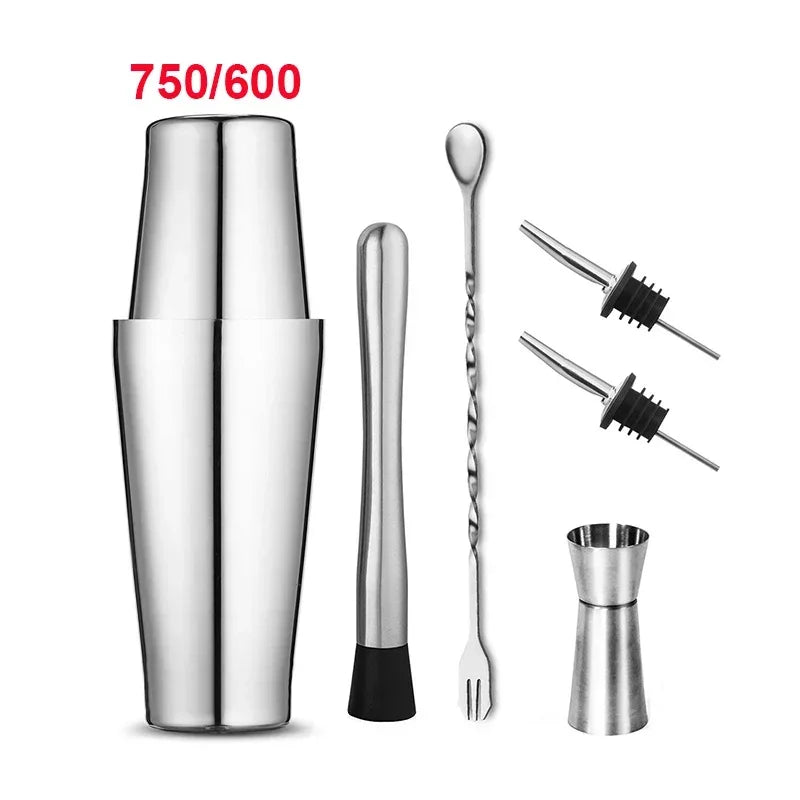 UPORS miscelatore per Cocktail Shaker in acciaio inossidabile Wine Martini Boston Shaker per barman Drink Party Bar Tools 550ML/750ML