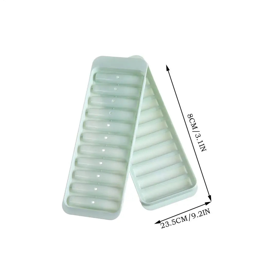 Piccoli barrette di ghiaccio con coperchio Vassoio di ghiaccio Strumenti per la produzione di bevande ghiacciate estive per succhi di vino Famiglia di frutta Accessori per bevande fredde