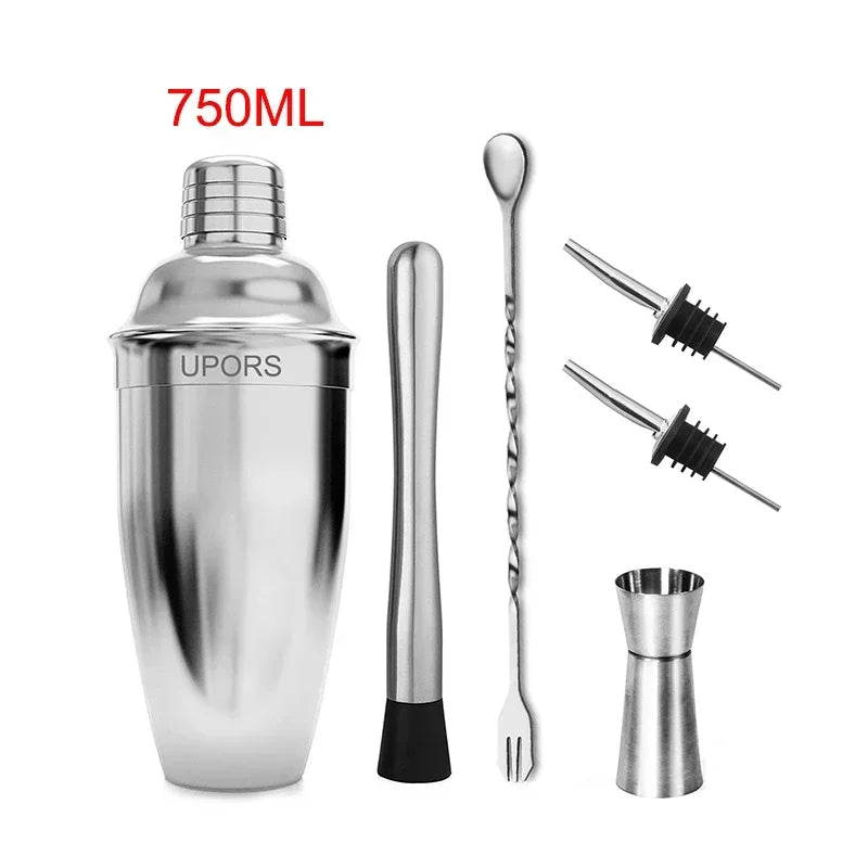 UPORS miscelatore per Cocktail Shaker in acciaio inossidabile Wine Martini Boston Shaker per barman Drink Party Bar Tools 550ML/750ML