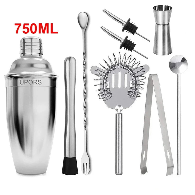 UPORS miscelatore per Cocktail Shaker in acciaio inossidabile Wine Martini Boston Shaker per barman Drink Party Bar Tools 550ML/750ML