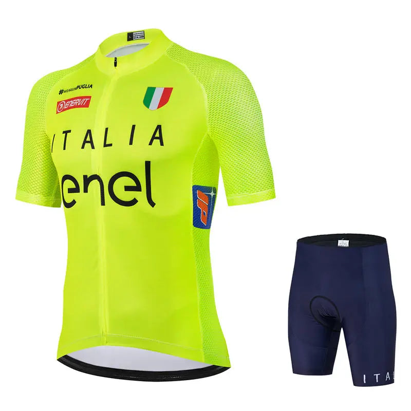 Maglia da ciclismo estiva Italia Team Set abbigliamento da bici MTB abbigliamento da bicicletta da corsa outdoor ad asciugatura rapida Hombre Ropa Maillot Ciclismo