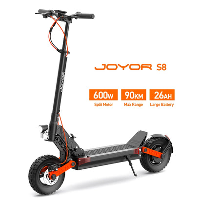 Monopattino Elettrico JOYOR S8 con Batteria 48V26AH e Motore da 600W, Autonomia di 90KM, Ideale come Regalo