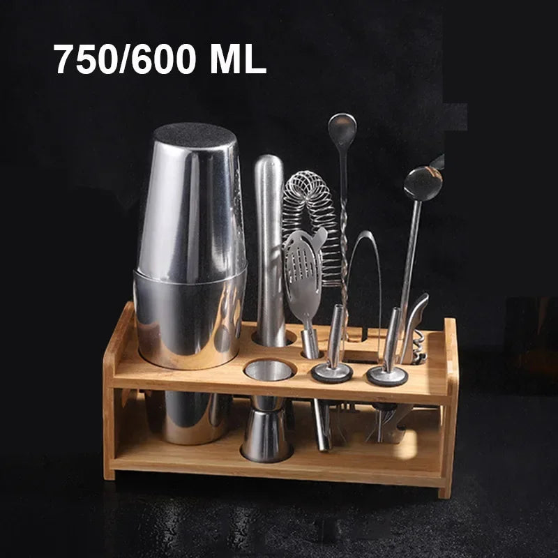 UPORS miscelatore per Cocktail Shaker in acciaio inossidabile Wine Martini Boston Shaker per barman Drink Party Bar Tools 550ML/750ML