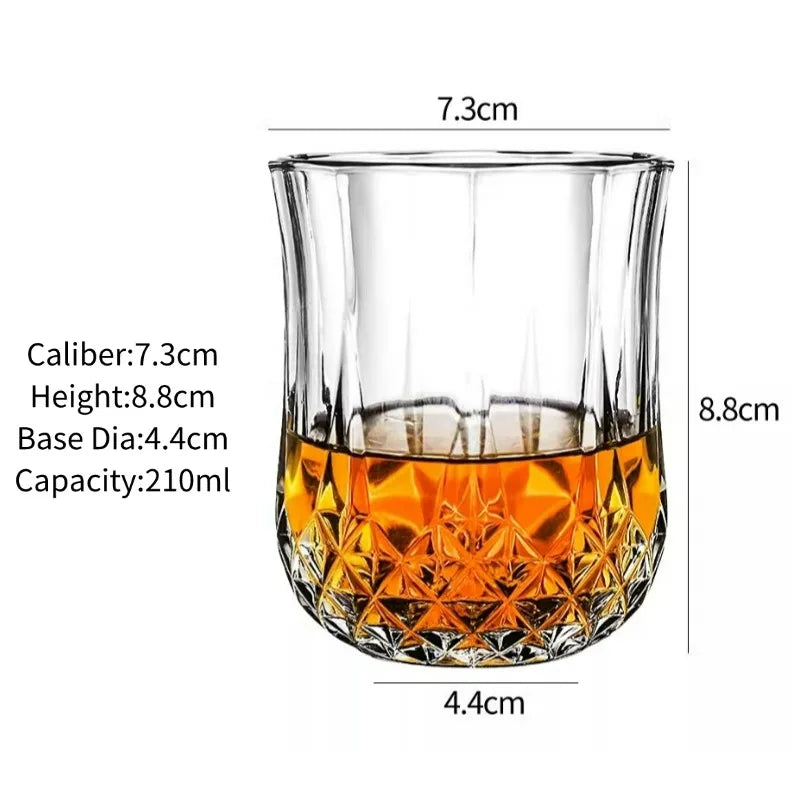 Bicchieri da whisky, Bicchieri da whisky incisi, Bicchieri da whisky vecchio stile, Bicchieri scotch classici, Regalo perfetto per gli amanti dello scotch
