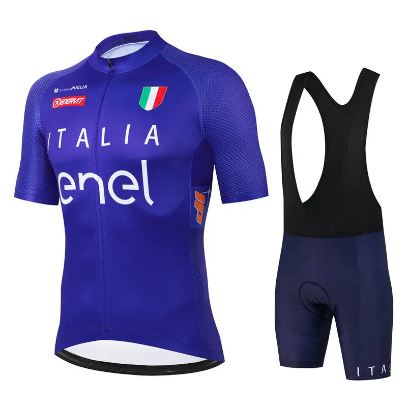 Maglia da ciclismo estiva Italia Team Set abbigliamento da bici MTB abbigliamento da bicicletta da corsa outdoor ad asciugatura rapida Hombre Ropa Maillot Ciclismo