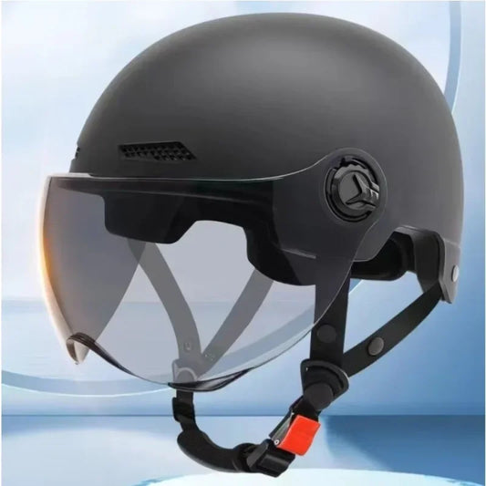 Casco di sicurezza per bicicletta Certificato 3C Mezzo casco per bicicletta elettrica per bambini adulti per uomo e donna con occhiali di protezione