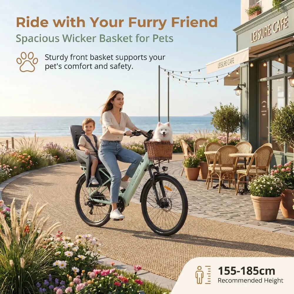 CYSUM X-City Bici Elettrica Urbana 26"