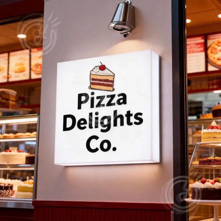 Insegna LED Personalizzata per Casa, Insegna Luminosa per Ristorazione, Logo Aziendale Proiettato, Insegna Pubblicitaria Esterna in Acrilico