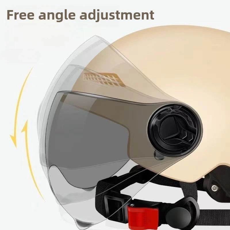 Casco di sicurezza per bicicletta Certificato 3C Mezzo casco per bicicletta elettrica per bambini adulti per uomo e donna con occhiali di protezione