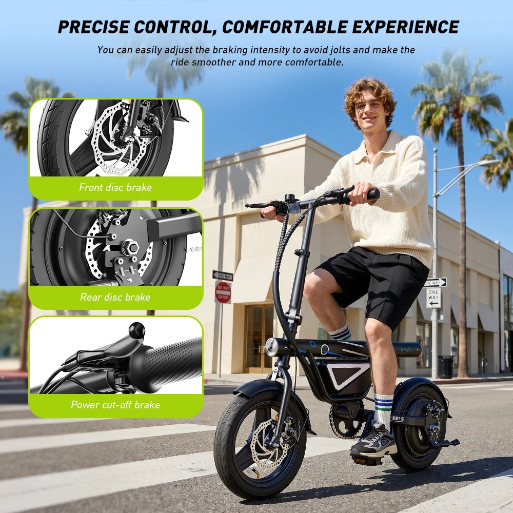 E-Bike Pieghevole 14" 250W