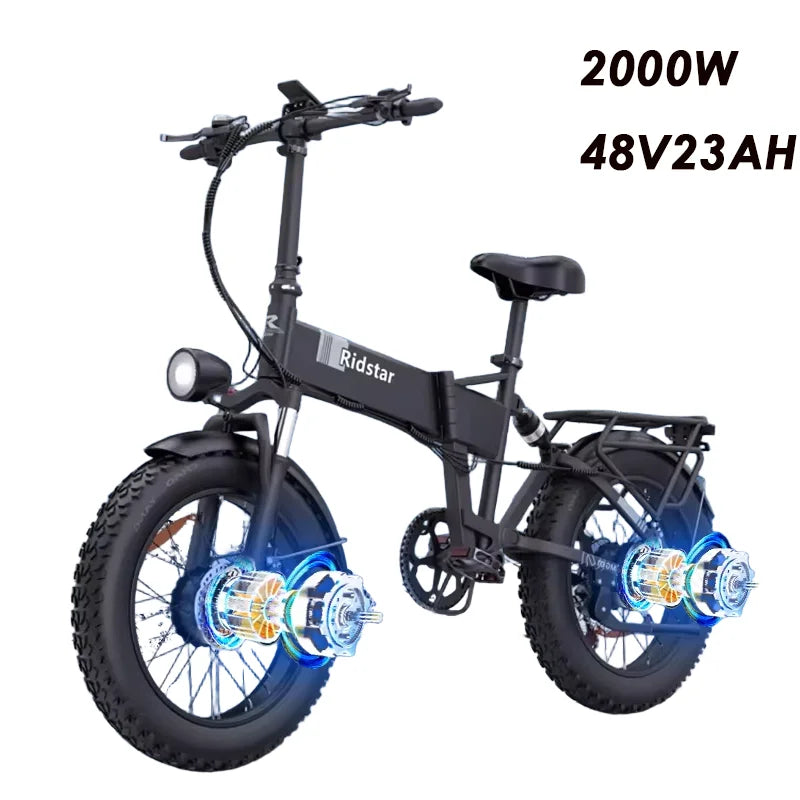 Ridstar H20 Pro Fat Bike Elettrica 2000W