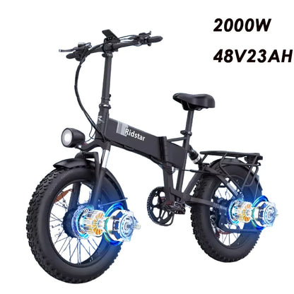 Ridstar H20 Pro Fat Bike Elettrica 2000W