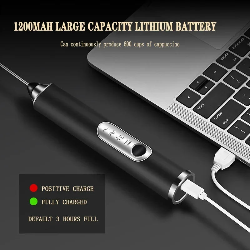 Gadget da cucina domestici senza fili Accessori da cucina elettrici Miscelatore per latte Ugello Mini caffè Frullino per le uova Strumenti per battere Bar da pranzo