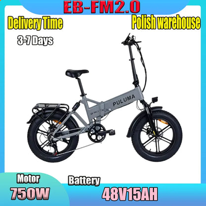 PULUMA E-Bike Pieghevole 750W