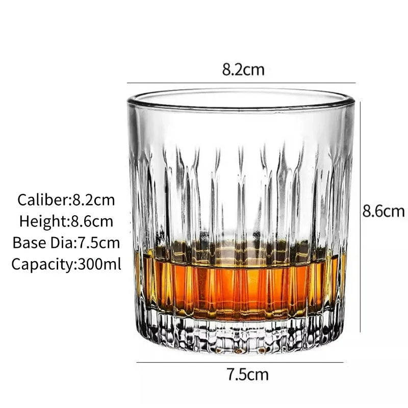 Bicchieri da whisky, Bicchieri da whisky incisi, Bicchieri da whisky vecchio stile, Bicchieri scotch classici, Regalo perfetto per gli amanti dello scotch