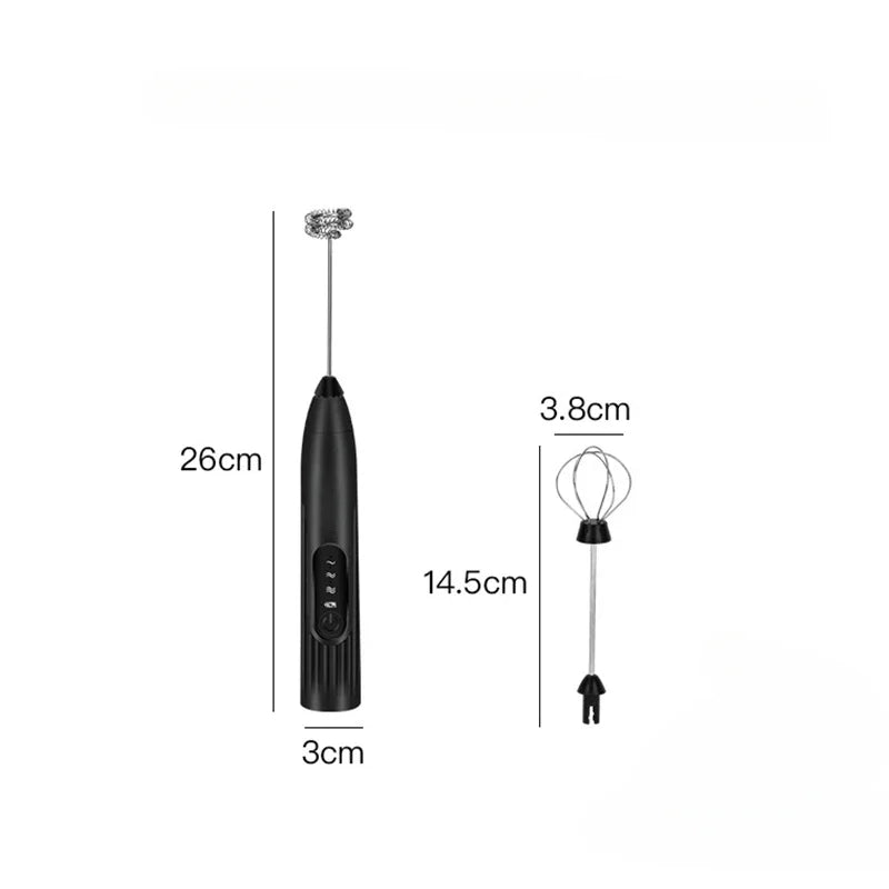 Gadget da cucina domestici senza fili Accessori da cucina elettrici Miscelatore per latte Ugello Mini caffè Frullino per le uova Strumenti per battere Bar da pranzo