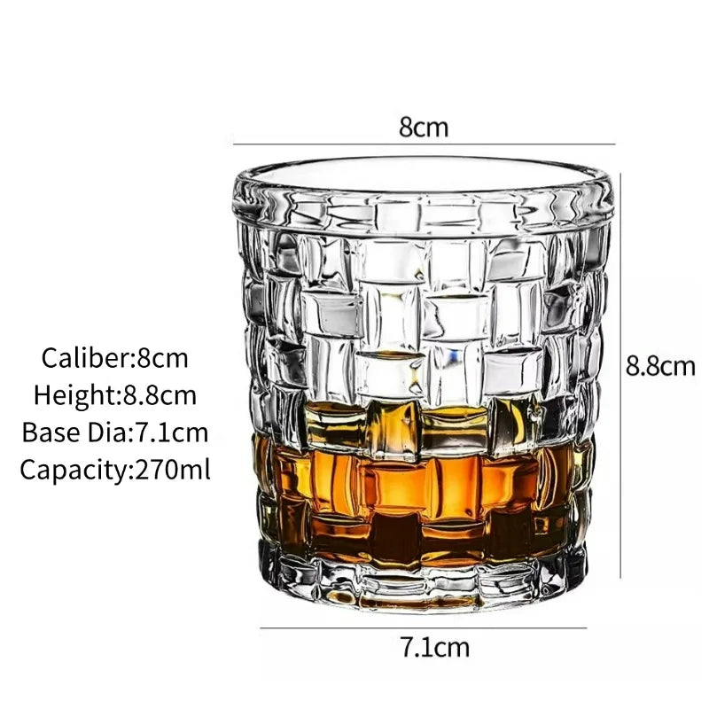 Bicchieri da whisky, Bicchieri da whisky incisi, Bicchieri da whisky vecchio stile, Bicchieri scotch classici, Regalo perfetto per gli amanti dello scotch