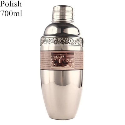 Strumenti da bar shaker per cocktail Boston Bar in acciaio inossidabile con incisione da 550 ml/850 ml