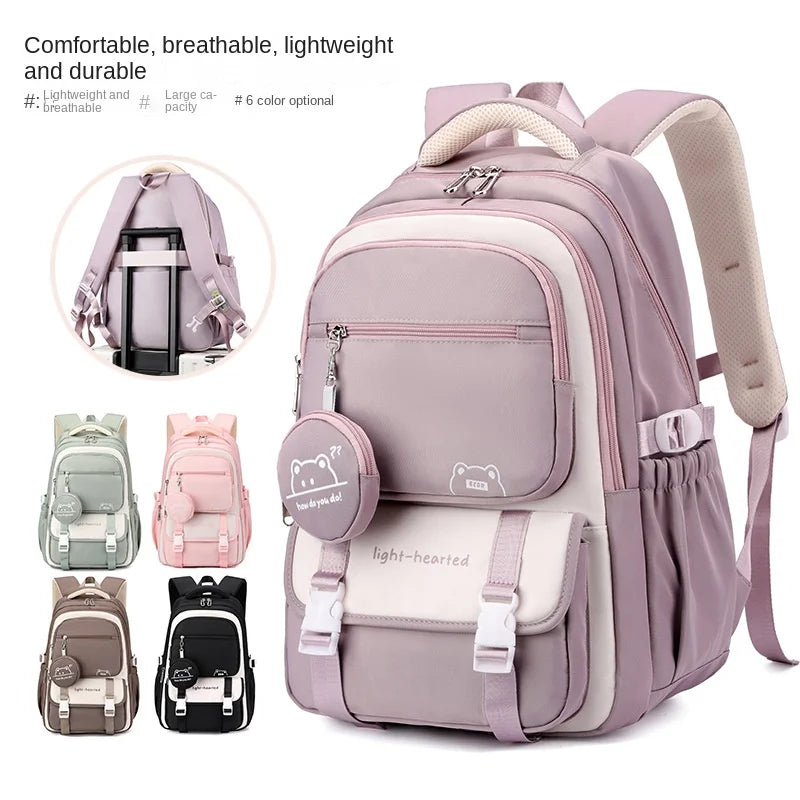 Zaino Scolastico alla Moda per Ragazze, Borsa per Laptop, Zaino da Viaggio Casual, Borsa per Libri, Zaino Impermeabile per Bambini