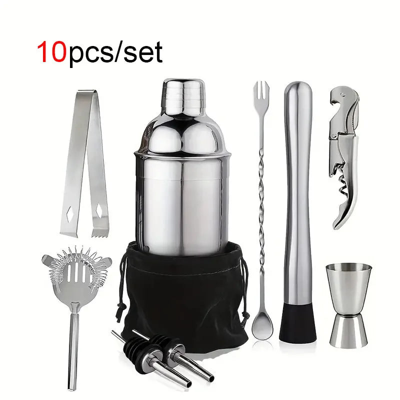 UPORS miscelatore per Cocktail Shaker in acciaio inossidabile Wine Martini Boston Shaker per barman Drink Party Bar Tools 550ML/750ML