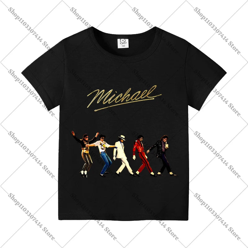 Maglietta Michael Jackson Anime Bambini