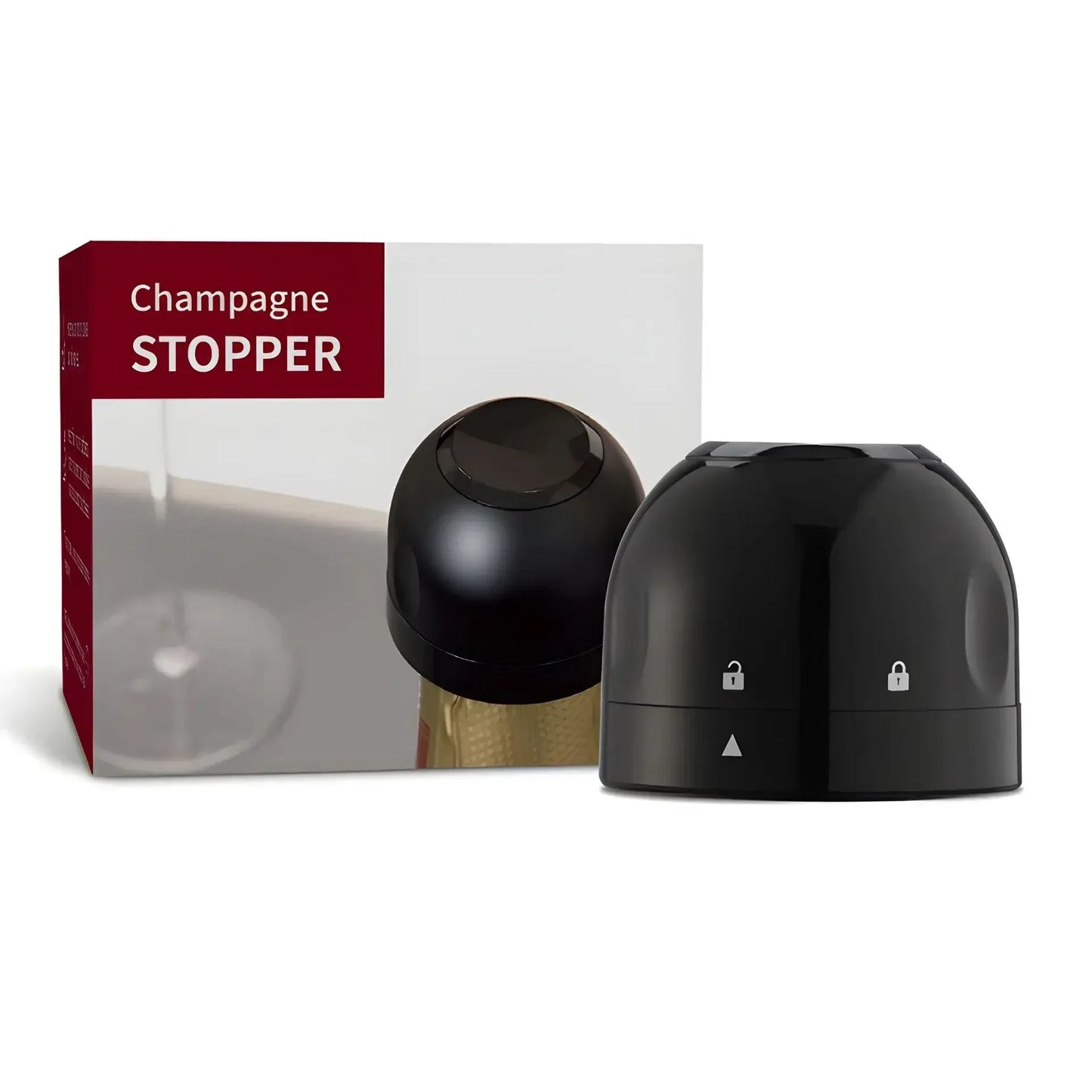 Tappo per bottiglia con chiusura rotante per vino rosso sottovuoto Tappo per bottiglia con tappo per vino frizzante Strumento per bar in sughero per vino rosso per uso domestico