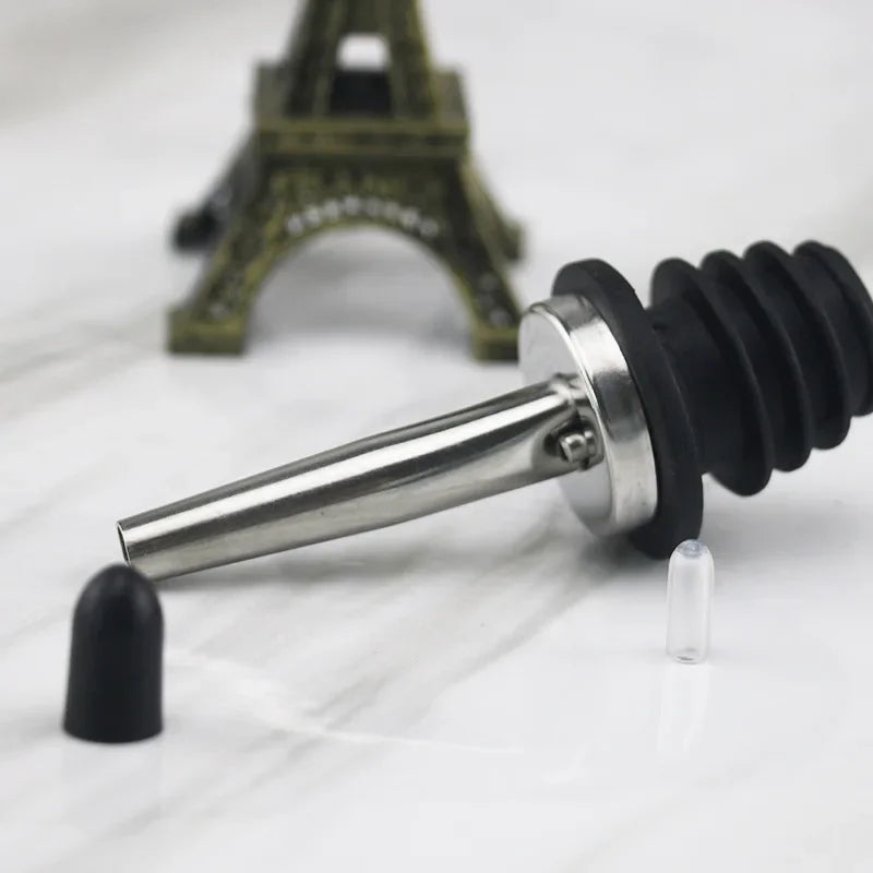 Acciaio inossidabile Vino Olio d'oliva Versatore Dispenser Beccuccio Bottiglia di vetro Versatore Tappo Beccuccio Tappo Bocca Dispenser Barista