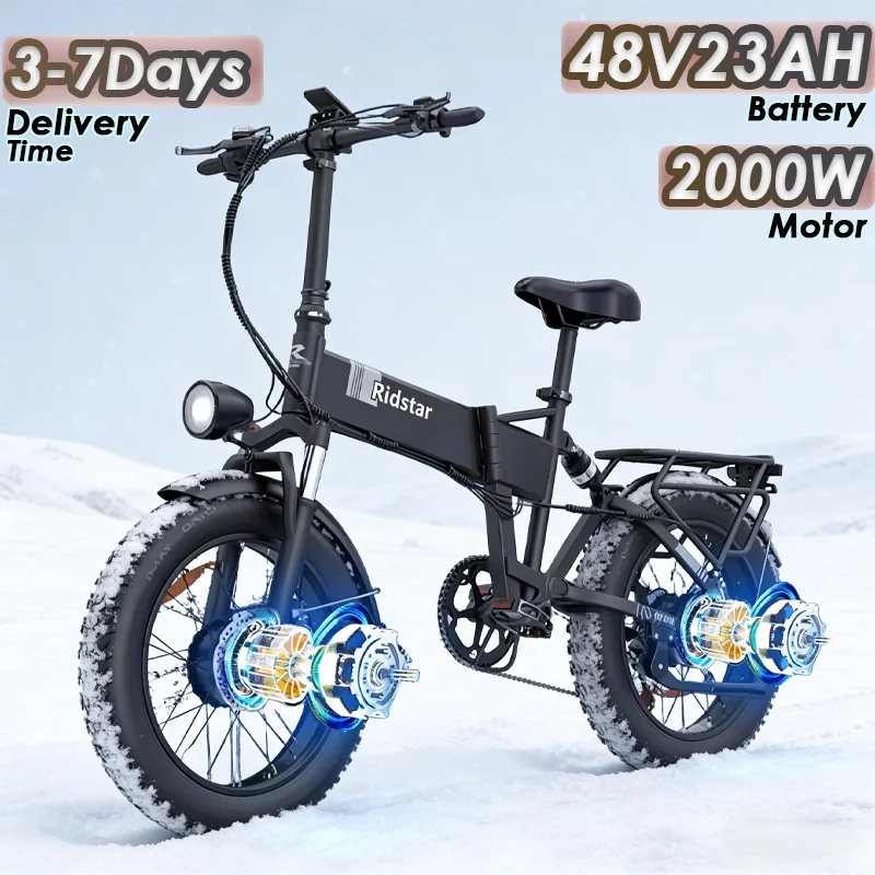 Ridstar H20 Pro Fat Bike Elettrica 2000W